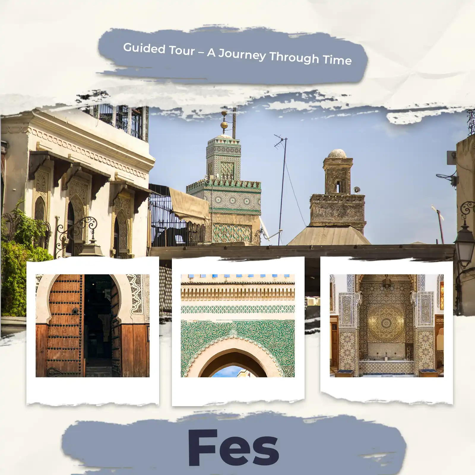 Fes medina guided tour through historic streets, madrasas, artisan heritage and Nejjarine landmarks