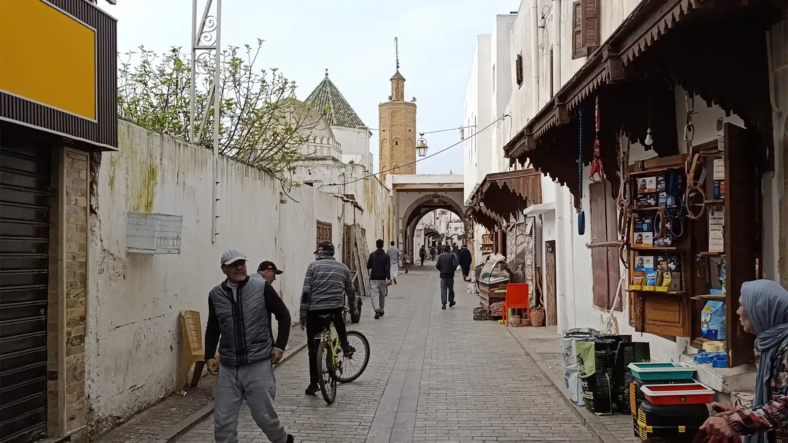 Rabat night walking tour through old medina streets and local evening atmosphere
