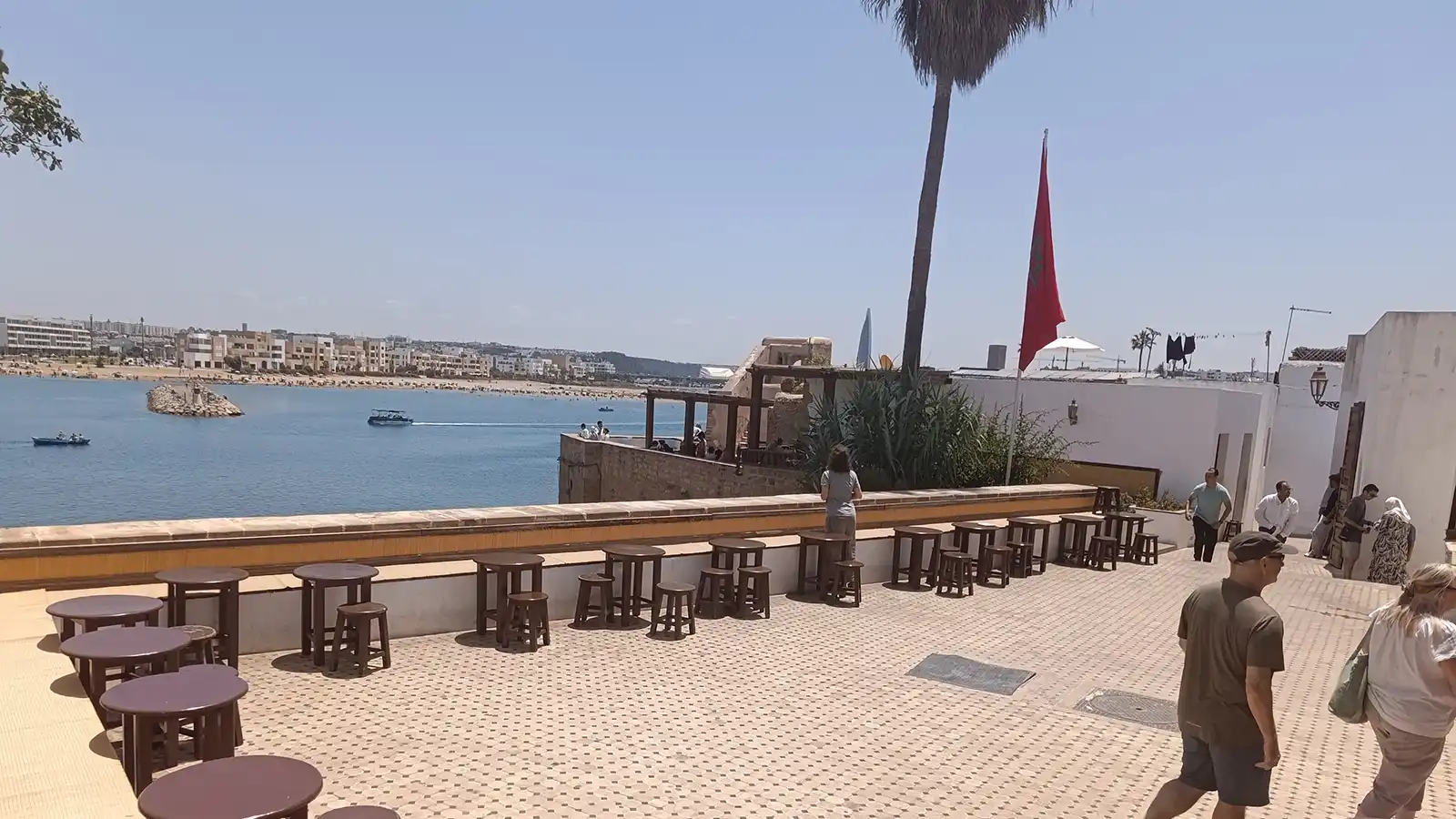 Rabat private heritage walk with Bouregreg river view and ocean terrace