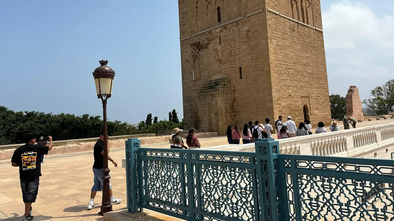 Rabat private heritage walk at Hassan Tower and Mohammed V Mausoleum area